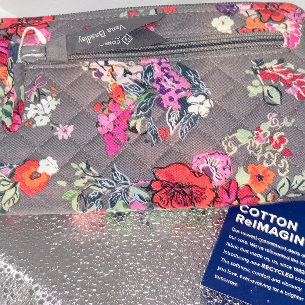 Vera Bradley Hope Blooms recycled cotton new with tags wallet - Picture 5 of 7